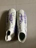 卡爾美（KELME）足球鞋男成人高幫疾電3.0 MG短釘減震比賽訓練球鞋 白紫 42  曬單實(shí)拍圖