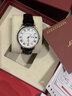卡地亞瑞士品牌原裝手表男士機械表超薄防水夜光2025新款十大名牌男表 CO0598黑帶白面 曬單實(shí)拍圖
