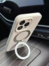 巴蒂尼 新款液態(tài)硅膠適用蘋(píng)果17promax手機殼iphone16pro磁吸帶支架15鏡頭全包14防摔pm高級感外殼簡(jiǎn)約 【古董白】真液態(tài)硅膠*金屬磁吸支架 iPhone 16 Pro Max 曬單實(shí)拍圖