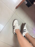 ZHR德訓(xùn)鞋女撞色復(fù)古平底系帶休閑板鞋通勤時(shí)尚百搭個(gè)性潮流鞋子女秋 米黑色 39 曬單實(shí)拍圖