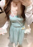 沐霓 露背連衣裙 女2025夏季法式吊帶度假風(fēng)性感沙灘裙多巴胺收腰長(zhǎng)裙 海邊出片連衣裙 S 曬單實(shí)拍圖
