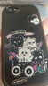 佑畫 蘋果6Plus手機(jī)殼新款女款涂鴉卡通線條小狗男生簡約iphone6硅膠軟殼6splus全包保護(hù)套殼 經(jīng)典黑-黑貓咪幽靈 蘋果6S 曬單實(shí)拍圖