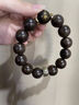 侗秘沉水級沉香手串檀木本命佛轉運珠黑曜石手鏈佛珠男女送生日禮物 屬兔沉水級沉香16mm 曬單實(shí)拍圖