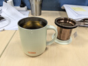 膳魔師（THERMOS）保溫杯400ml帶茶濾男女泡茶咖啡水杯七夕教師節(jié)禮物TEMC青提茉莉 曬單實(shí)拍圖