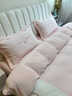 水星系列A類(lèi)全消光牛奶絨四件套加厚貼布繡被套床單床笠兒童秋冬床上用品4 【A類(lèi)牛奶絨速熱保暖】?jì)尚o(wú)猜-粉拼白 1.8m床單款四件套【被套200*230】 曬單實(shí)拍圖