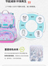 夢(mèng)樂（MoonRock）香港品牌新品小學(xué)生護(hù)脊書包減負(fù)輕便360°安全反光男女兒童背包 淺紫色/夢(mèng)幻美人貓LSS103P-24310 曬單實(shí)拍圖