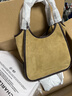 CHARLES&KEITH25秋新復(fù)古仿麂皮簡約手提式托特包生日禮物CK2-30782659-1 Sahara Sand沙色/棕色 S 曬單實(shí)拍圖