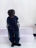 DUOLOVEMAMA撞色拼接時(shí)髦廓形兒童牛仔褲男女童休閑闊腿褲子春潮 單寧藍(lán)褲子【現(xiàn)貨】 110 cm 曬單實(shí)拍圖