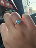 繁星莫桑石一克拉鉆戒純銀求婚結(jié)婚戒指禮物送女友老婆生日情人節(jié) 繁星鉆戒50分 默認活口可以調(diào)節(jié)大小 曬單實拍圖