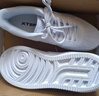 特步（XTEP）【國潮】女鞋板鞋空軍一號夏季鞋子休閑鞋情侶運動(dòng)鞋小白鞋 新白色-女（新版） 38 曬單實(shí)拍圖