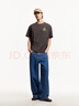 杰克·瓊斯（JACK&JONES） 夏季純棉時(shí)尚潮寬松羅紋圓領(lǐng)字母圖案短袖T恤上衣男裝225201068 曬單實(shí)拍圖