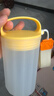 北格牛奶杯外帶上班早餐杯家用隨手杯可微波爐密封豆?jié){耐高溫?zé)犸嬎?【食品級(jí)PP】牛奶杯350ml檸檬黃 曬單實(shí)拍圖