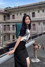 唐思薇胖mm大碼半身裙子女2025春夏新款韓版高腰顯瘦防開叉a字裙潮 黑色 帶內(nèi)襯 L 建議100--120斤穿 曬單實(shí)拍圖