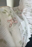 ROVO純棉孕婦夏季月子服睡衣產后哺乳100%純棉開衫套裝喂奶專用居家服 木槿花 XL（適合于140-160斤） 曬單實拍圖