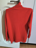 秋冬加絨毛衣女加厚一體絨內搭大碼半高領(lǐng)套頭打底針織衫保暖上衣 銹紅色【高領(lǐng)款】  【加厚一體絨】 2XL 125-140斤 曬單實(shí)拍圖