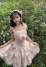 薇戀夢(mèng)嵐洛麗塔洋裝lolita繁花序曲Lo原創(chuàng  )設計jsk洋裝日常連衣 公主風(fēng) S 曬單實(shí)拍圖