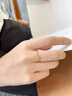 中國黃金（CHINA GOLD）足金滿(mǎn)天星戒指女款黃金花朵活口指環(huán)手飾品婦女節生日禮物送女友 滿(mǎn)天星戒指 約2.1g 曬單實(shí)拍圖