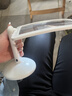 新彩匯德國手持臺(tái)式兩用高清放大鏡老人專用桌面閱讀看手機(jī)書報(bào)帶燈擴(kuò)大器 【白】+鏡布48顆LED雙色燈光手持臺(tái)式9寸大鏡面 曬單實(shí)拍圖