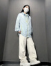 ICH MODE防曬衣女夏季戶外撞色連帽上衣2025年新款夏季輕薄工裝外套女 冰川藍 M 曬單實拍圖