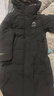 鴨鴨（YAYA）王一博同款冰殼羽絨服女長(cháng)款過(guò)膝冬季新款時(shí)尚情侶男女泡芙外套HY 青光黑色 S (165) 曬單實(shí)拍圖