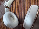 鵬谷適用于beats solo3耳罩無線耳機套solo2通用海綿原配皮套小羊皮魔音頭戴式維修配件原配皮-白色 曬單實拍圖