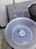 茶花 塑料盆 大號洗臉盆抗菌銀離子嬰兒兒童洗衣服洗腳盆 圓盆L 曬單實拍圖
