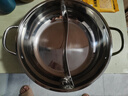 科固（KEGOO）鴛鴦鍋32CM 大容量火鍋專用鍋具湯鍋燃?xì)怆姶艩t通用涮鍋 KG591 曬單實(shí)拍圖