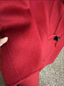 皮爾卡丹（pierre cardin）紅色雙面羊絨大衣女新款2025年冬季中長款牛角扣結(jié)婚高端毛呢外套 拉菲紅 XS 85-105斤 曬單實拍圖