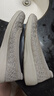 斯凱奇（Skechers）女士時(shí)尚休閑鞋輕質(zhì)EVA發(fā)泡坡跟增高蕾絲鞋面 灰褐色/TPE 38 曬單實(shí)拍圖