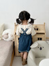 幼歌（YOUGE）嬰幼兒甜美百搭外穿牛仔背帶裙女童2025新款寬松裙子潮 牛仔藍 90 cm 曬單實拍圖