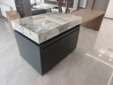尤亞島臺餐桌一體家用可伸縮吧臺巖板倒臺開(kāi)放式廚房導臺小戶(hù)型中島臺 島臺設計出圖一對一 曬單實(shí)拍圖