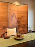 屏風(fēng)隔斷客廳入戶玄關(guān)可移動(dòng)新中式布藝遮擋家用茶室民宿實(shí)木折屏 圖1 1扇40*180cm樟子松 曬單實(shí)拍圖