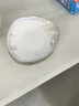 詆青骨瓷碗碟盤(pán)家用飯碗湯碗面碗高腳碗吃飯餐具景德鎮高顏值餐具套裝 【落英繽紛】8英寸三角盤(pán)4個(gè) 曬單實(shí)拍圖