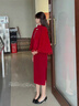 蜜凡蘇新年紅色披風(fēng)斗篷結婚紅色披肩配旗袍斗篷秋冬保暖新娘敬酒服外搭 酒紅色豆紅(80-135斤) 均碼 曬單實(shí)拍圖