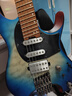 IBANEZ依班娜無頭電吉他Q52 Q54 ICHI10 MGFM10 QX52 547 QX527 7弦斜品 QX54QM-BSM 啞光深海藍(lán)漸變 斜品 曬單實拍圖