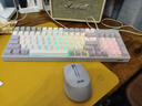 宏碁(acer)無線藍牙鍵鼠套裝 充電鼠標鍵盤 手機電腦ipad平板通用 鍵鼠套裝 OMR143 黃灰拼色 曬單實拍圖