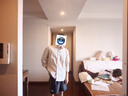 DAVID&ME【天然亞麻】長袖襯衫男夏季防曬復(fù)古英倫雅痞風(fēng)寬松薄款透氣襯衣 卡其色 XL 曬單實(shí)拍圖