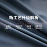 京東京造黑膠淺藍窗簾 99%全遮光窗簾布飄窗臥室遮陽簾掛鉤式 寬1.5*高2米 曬單實拍圖