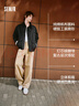 森馬（Semir）[純棉]夾克男巴恩風(fēng)工裝外套男燈芯絨夾克秋寬松上衣101524108201 曬單實(shí)拍圖
