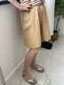 浪莎純棉工裝短褲女夏季薄款2025新款高腰寬松顯瘦五分褲休閑運動(dòng)短褲 卡其色 XL 【推薦126-140斤】 曬單實(shí)拍圖