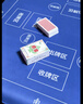 金藝（JSC）摜蛋專(zhuān)用撲克牌PVC塑料防水防折長(cháng)牌淮安跑的快雙副裝60×96MM 2201塑料摜蛋藍色【1盒2副】 曬單實(shí)拍圖