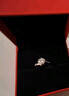 周大金 CHOW TAI KING一克拉莫桑鉆石戒指女士足銀求結(jié)婚鉆戒七夕情人節(jié)禮物送女友老婆 曬單實(shí)拍圖