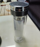 德瑯（DELANG）德國(guó)品牌雙層玻璃杯DL8005商務(wù)茶水分離杯320ml便攜水杯車載茶隔 太空灰 曬單實(shí)拍圖