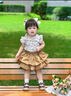 G. DUCKKIDS小黃鴨女童套裝夏季2025薄款兒童夏裝女寶寶洋氣兒童裙子兩件套 香檳色 90 cm 曬單實(shí)拍圖