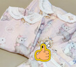 OAK FAMILY夏季新品女童短袖套裝泡泡袖上衣寶寶花苞褲短褲兩件套 松松貓 （套裝） 80 cm 曬單實拍圖