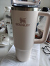 STANLEY巨無霸吸管杯水杯保溫杯大容量不銹鋼杯子車載辦公887ML-晶粉色 曬單實(shí)拍圖