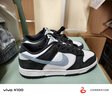 耐克（NIKE）官方DUNK LOW男子運(yùn)動(dòng)鞋夏季膠底板鞋低幫復(fù)古輕便IB3079 100白/淺軍械藍(lán)/煤黑 41 曬單實(shí)拍圖