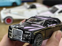 HKGX1:20勞斯萊斯庫里南車(chē)模仿真合金幻影汽車(chē)模型擺件禮物男孩玩具車(chē) 1:24勞斯萊斯幻影-黑銀 曬單實(shí)拍圖