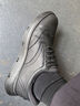 斯凱奇（Skechers）閃穿鞋男士商務(wù)秋季薄款通勤休閑鞋一腳蹬德比鞋百搭上班鞋205311 曬單實(shí)拍圖