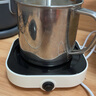 金灶（KAMJOVE） 加熱恒溫保溫杯墊 熱牛奶神器茶水杯保溫加熱器茶具暖杯墊WB-08 珍珠白 曬單實(shí)拍圖